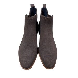 Rothys The Merino‎ Wool Boot Cocoa Brown Knit Ankle Boots Womens Size 6